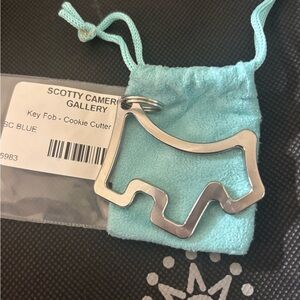 NWT Scotty Cameron Gallery SCOTTY DOG COOKIE CUTTER KEY CHAIN Ball Coin Tiff Blu